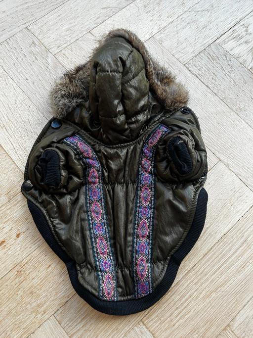 Buy & Sell Letchworth Garden City North Hertfordshire - Photos for Mini dog puffer jacket with real fur trim