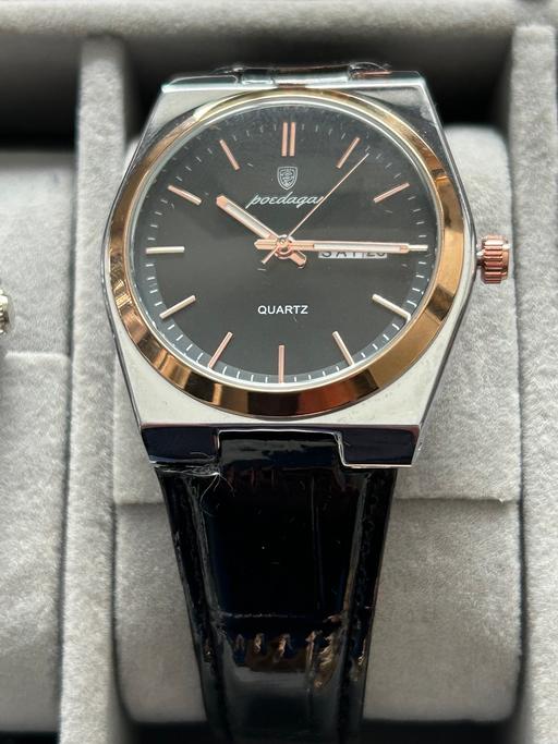 Buy & Sell Walkergate Newcastle upon Tyne - Photos for Poedagar man’s watch with black leather strap