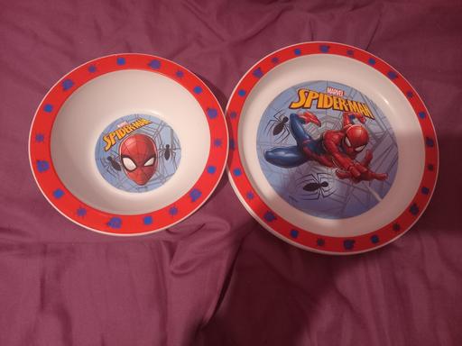 Buy & Sell Folkestone Folkestone and Hythe - Photos for Spiderman bowls X2 plates x3