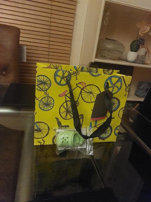 Buy & Sell Dagenham Barking and Dagenham - Photos for Bicycle pattern Gif bag with green crocs keyc