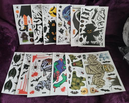 Buy & Sell Wednesfield Wolverhampton - Photos for X12 Sheets New Halloween Window Stickers.