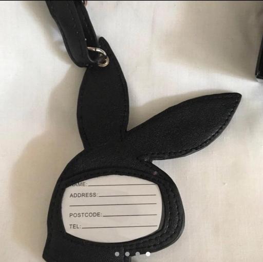 Buy & Sell Stockwell South West London - Photos for New Black Playboy Faux Leather Luggage Tags