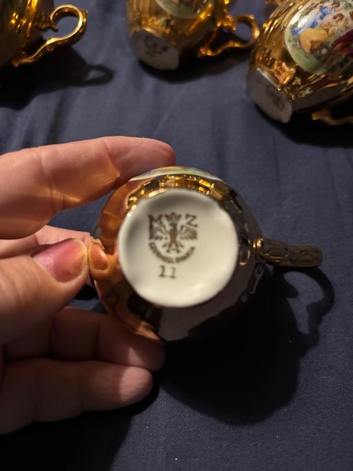 Buy & Sell Kings Norton Birmingham - Photos for MZ Czechoslovakia gold tea set some damage