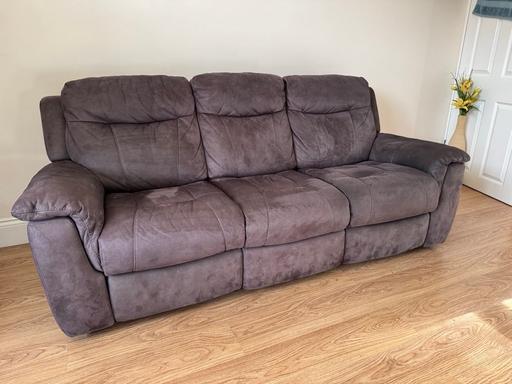 Buy & Sell Sileby Charnwood - Photos for Grey 3 seater recliner sofa like new