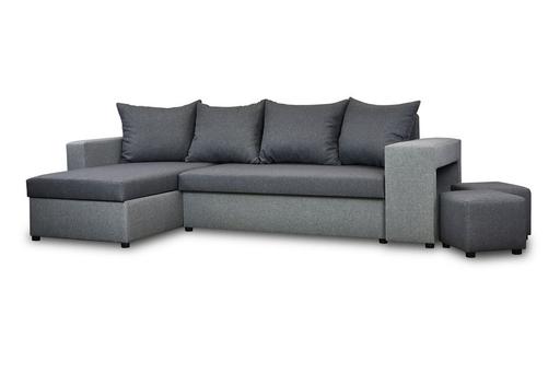 Buy & Sell Forest Gate East London - Photos for Corner Sofa Bed with 2 Footstools 2 storages