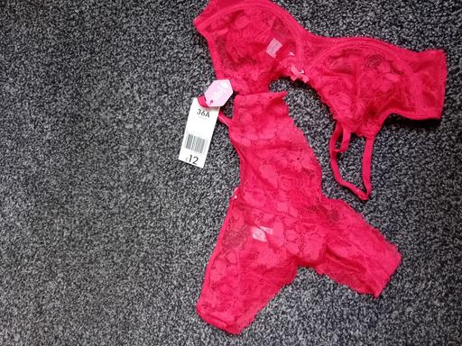 Buy & Sell Parkgate Rotherham - Photos for nwt matalan red bra and pants set. 35A & M