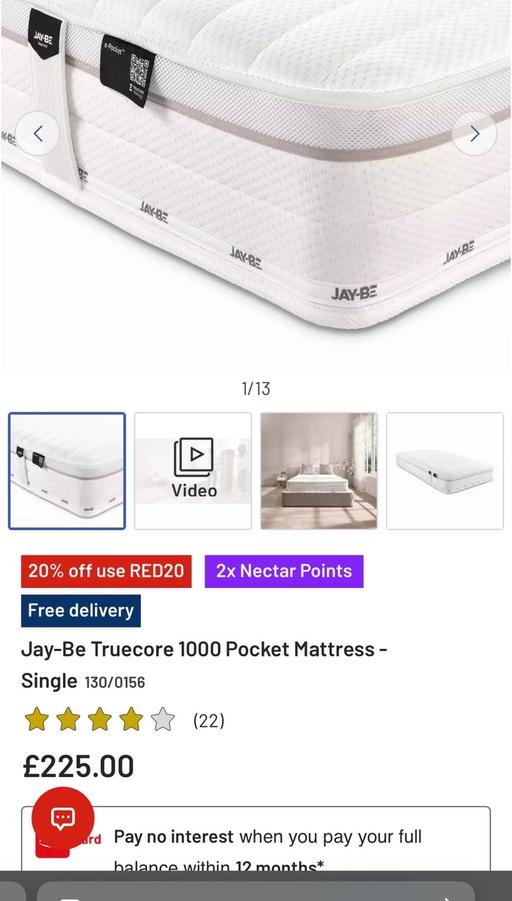 Buy & Sell Netherton Dudley - Photos for Jay-Be truecore 1000 single mattress