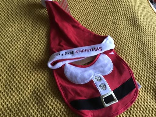 Buy & Sell Essington Wolverhampton - Photos for My first Christmas bib and hat BNWT