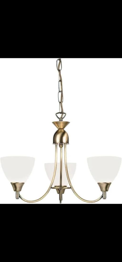 Buy & Sell West Bowling Bradford - Photos for 3 LIGHT CEILING PENDANT BRASS BRAND NEW