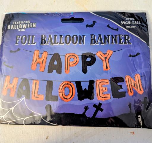 Buy & Sell Georgetown Blaenau Gwent - Photos for 🎃 Halloween foil balloons banner in black/or