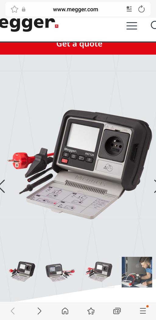 Buy & Sell Aldridge Walsall - Photos for megger 100 pat tester