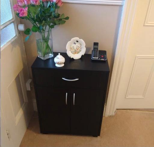 Buy & Sell Ilford Redbridge - Photos for 2 Black hallway cabinets
