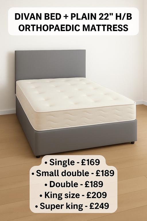 Buy & Sell Wakefield City Centre Wakefield - Photos for Divan Bed + Orthopaedic Mattress + Headboard