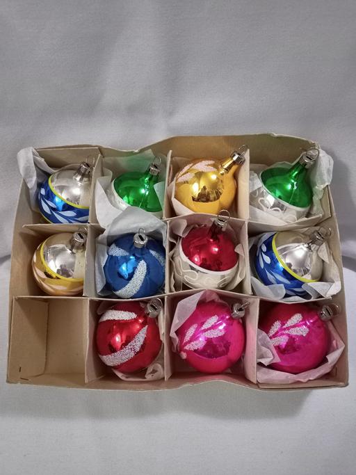 Buy & Sell Hall Green Birmingham - Photos for MID-CENTURY GLASS CHRISTMAS BAUBLES X11.