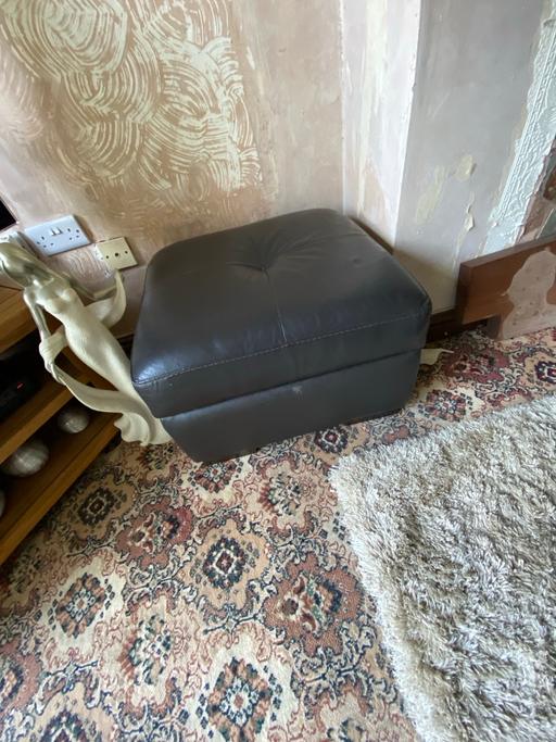 Buy & Sell Halesowen Dudley - Photos for Leather armchair and footstool with storage