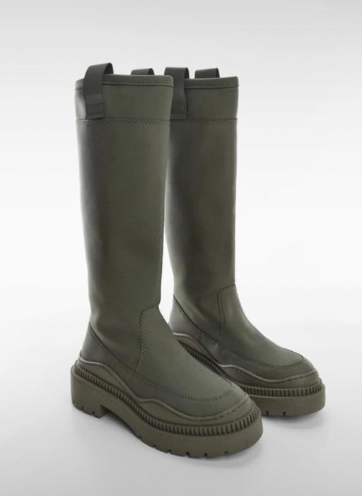 Buy & Sell West Norwood South East London - Photos for Mango Platform rubberised boots with tall leg