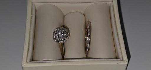 Buy & Sell Battersea South West London - Photos for 9ct Gold Diamond Ring Set - Size L