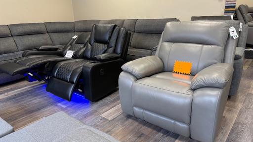 Buy & Sell Leigh Wigan - Photos for Dfs greyleather power recliner armchair