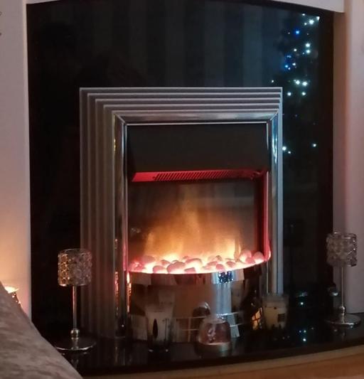 Buy & Sell Huntington South Staffordshire - Photos for Electric Fire with Marble Hearth & Backing