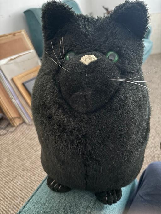 Buy & Sell Kidbrooke South East London - Photos for Large black cat plush toy doorstop heavy
