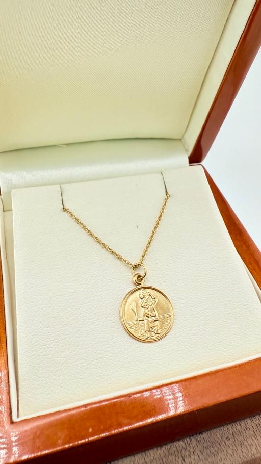 Buy & Sell Harrow on the Hill North West London - Photos for 9ct Gold St. Christopher Pendant Necklace