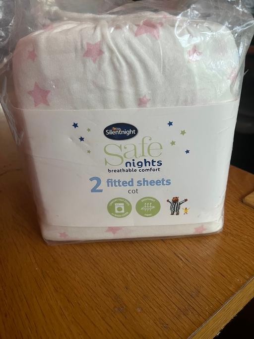 Buy & Sell Weoley Castle Birmingham - Photos for BN SILENTNIGHT FITTED COT SHEETS!!