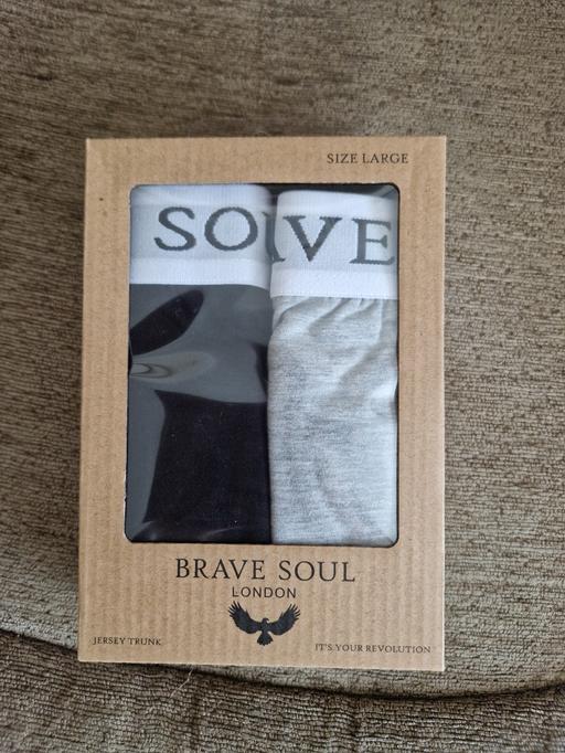 Buy & Sell Ramsgate Thanet - Photos for bn mens 2pk Brave Soul boxers size large