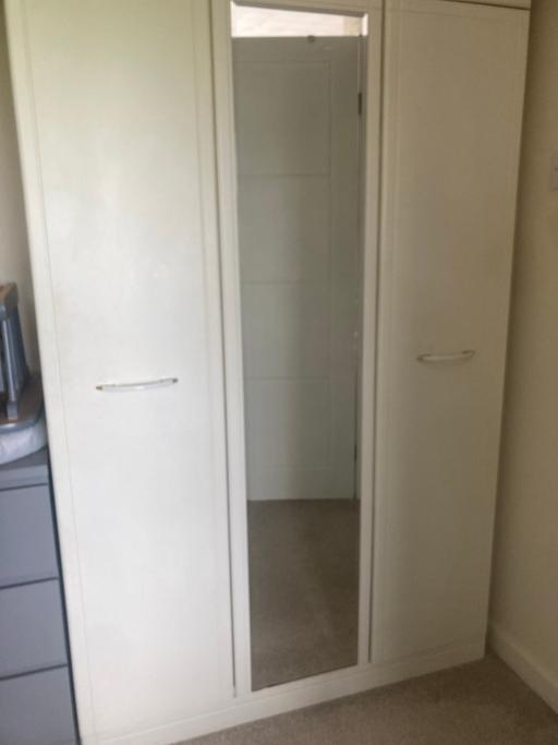 Buy & Sell Chester Cheshire West and Chester - Photos for 110cm white mirrored wardrobe