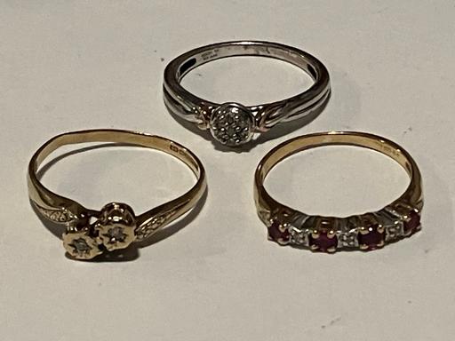 Buy & Sell Yeovil Somerset - Photos for Ladies jewellery 3x9ct gold rings 375 0.015ct