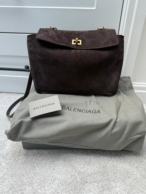 Buy & Sell Ilford Redbridge - Photos for Balenciaga Rodeo choc brown suede bag