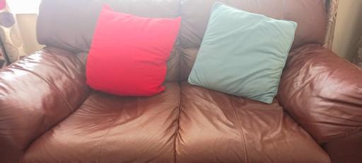 Buy & Sell Austerlands Oldham - Photos for DFS brown leather sofa