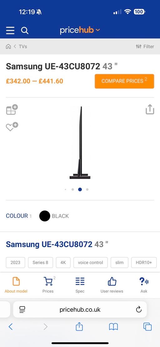 Buy & Sell East Putney Station Wandsworth - Photos for TV SAMSUNG PERFECT CONDITION
