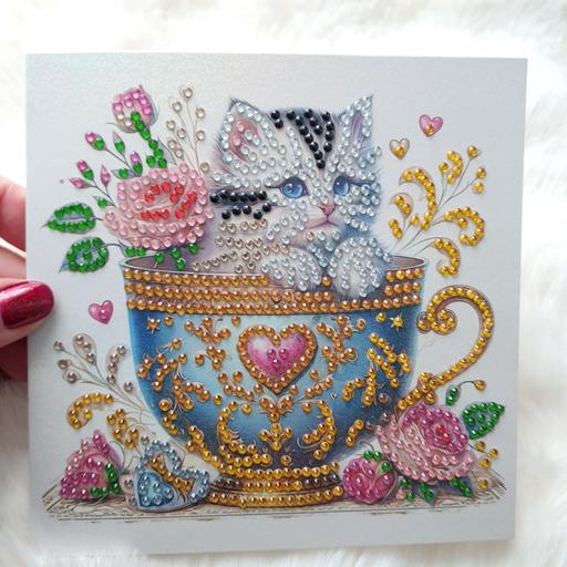 Classes Beckton East London - Photos for Best Wishes Card Completed Diamond Painting