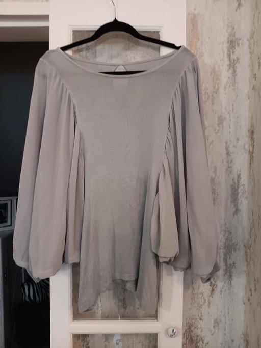 Buy & Sell Hornchurch Havering - Photos for grey chiffon sleeve jumper one size
