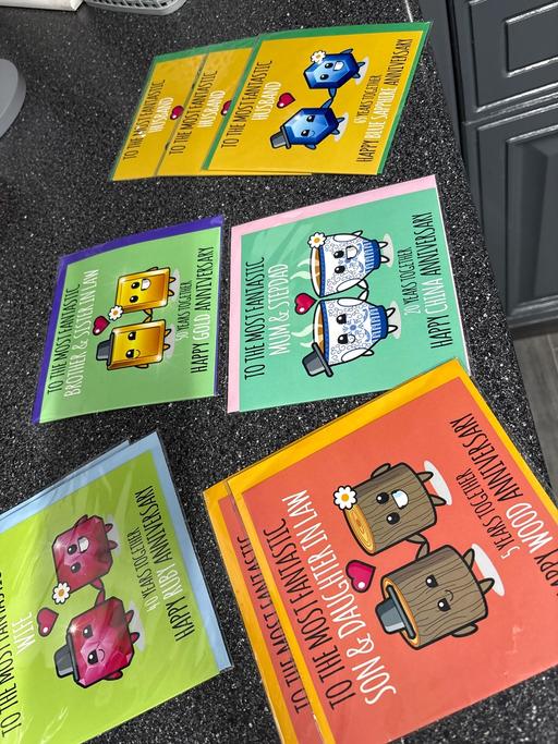 Buy & Sell Duckmanton Chesterfield - Photos for X9 all different anniversary cards