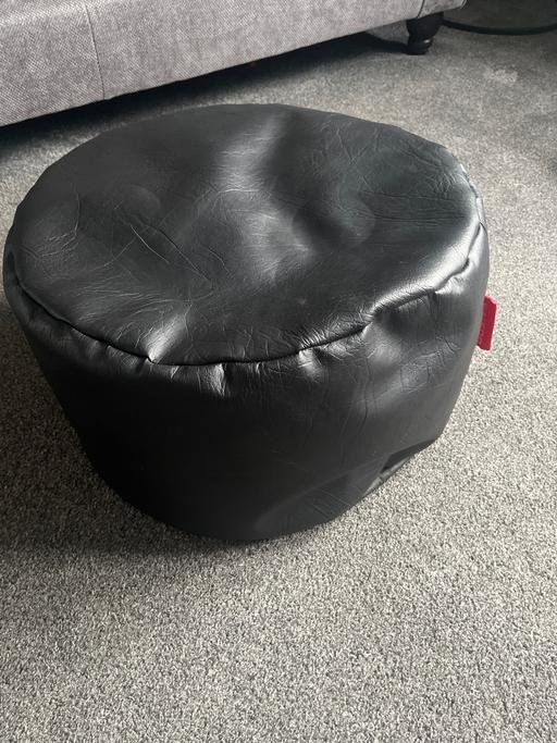 Buy & Sell Conisbrough Doncaster - Photos for Black circle foot stool cushion immaculate