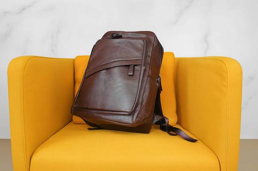 Buy & Sell West Hackney North London - Photos for Brown Leather-Look Backpack – Spacious & Styl