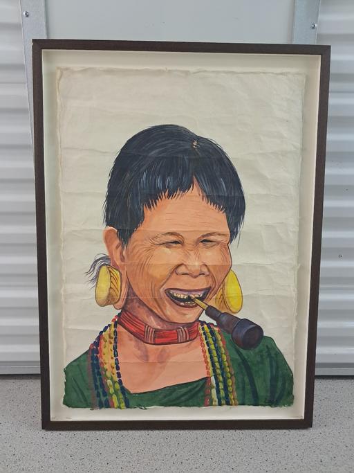 Buy & Sell Deptford South East London - Photos for 'Lao Lady' Framed Painting Artwork
