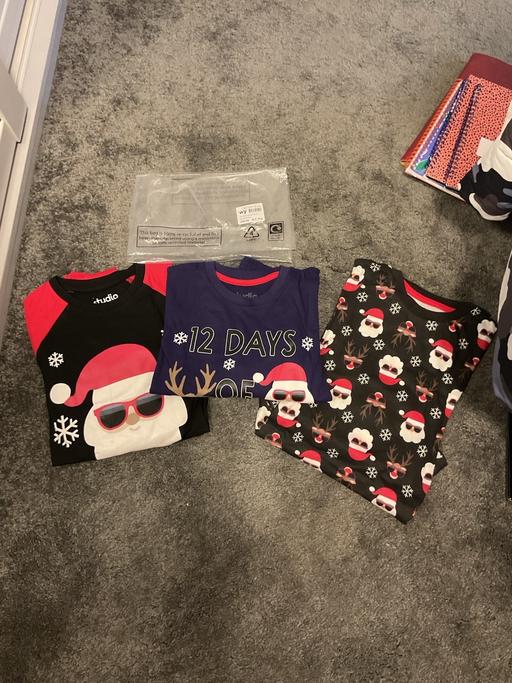 Buy & Sell Whiston Rotherham - Photos for Studio, 3 pack boys Xmas pjs. New!