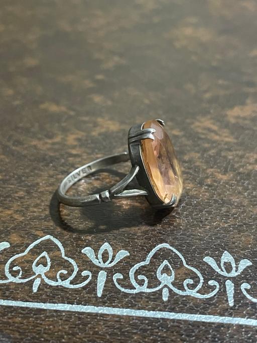 Buy & Sell Enfield Wash Enfield - Photos for Citrine art deco silver ring