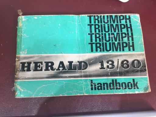 Buy & Sell Woodlands South West London - Photos for Triumph Herald 13/60 Saloon Handbook