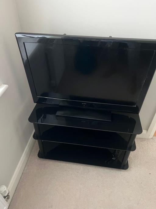 Buy & Sell Bristol South Gloucestershire - Photos for Tv with black glass stand