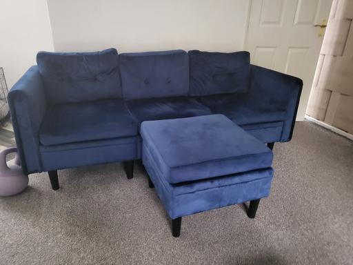 Buy & Sell Kings Norton Birmingham - Photos for Blue 3 seater sofa