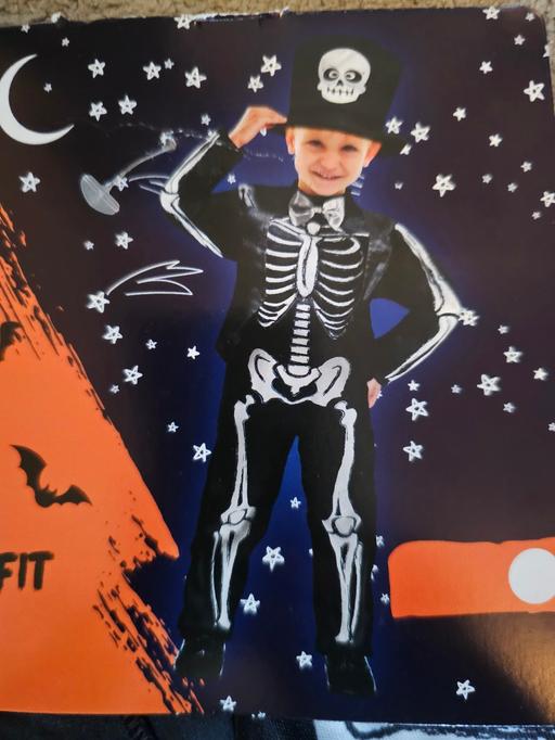 Buy & Sell Hurst Green Dudley - Photos for kids spooky skeleton Halloween costume 3-4