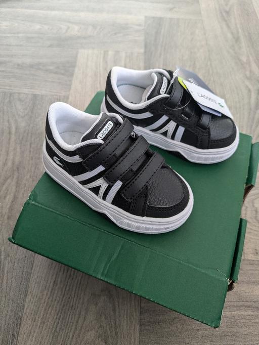 Buy & Sell Pinxton Bolsover - Photos for black and white baby Lacoste trainers size 3