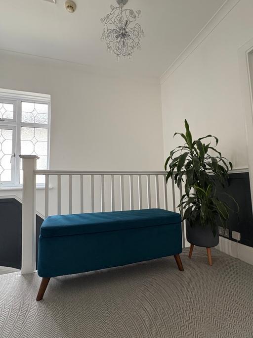 Buy & Sell Horn Park South East London - Photos for Teal Storage Bench / Ottoman