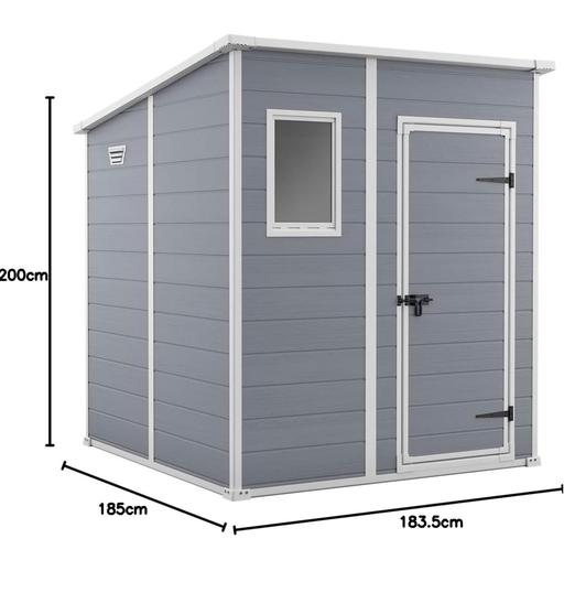 Buy & Sell Thrapston North Northamptonshire - Photos for keter manor 6x6 plastic pent shed