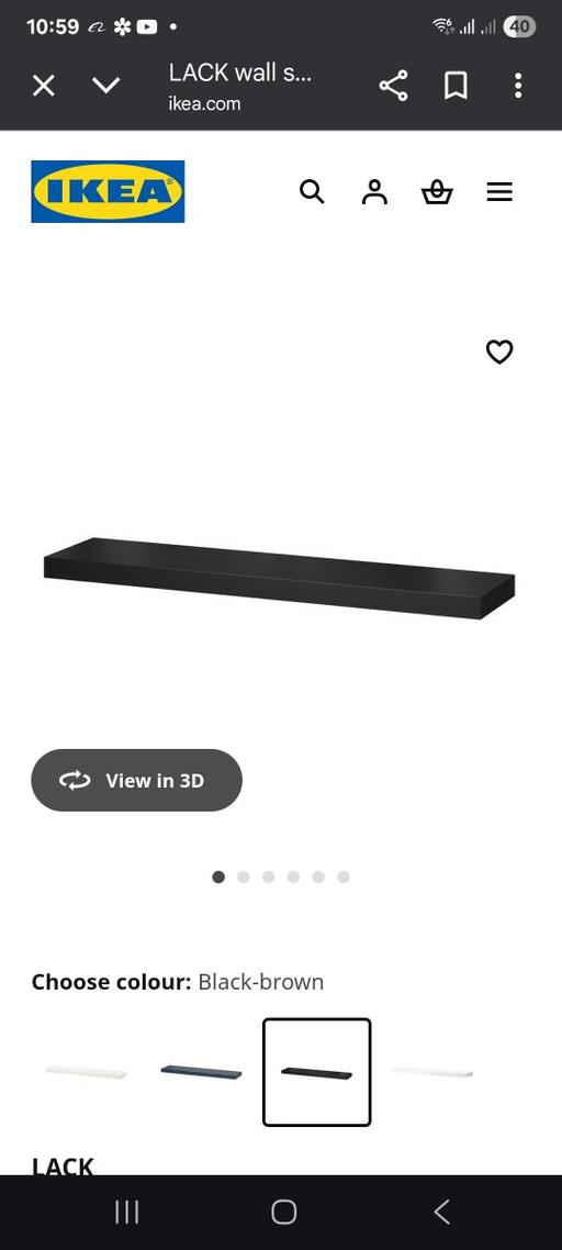 Buy & Sell Sutton Park Birmingham - Photos for ikea floating shelf black