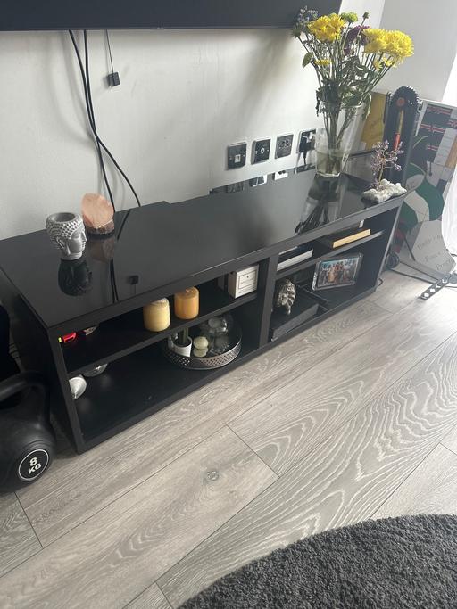 Buy & Sell Wembley Brent - Photos for BESTÅ TV bench, black-brown, with Glass top 
