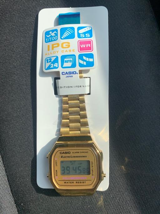 Buy & Sell Bolton City Centre Bolton - Photos for Casio Digital Watch Model A-168W Golden Colou